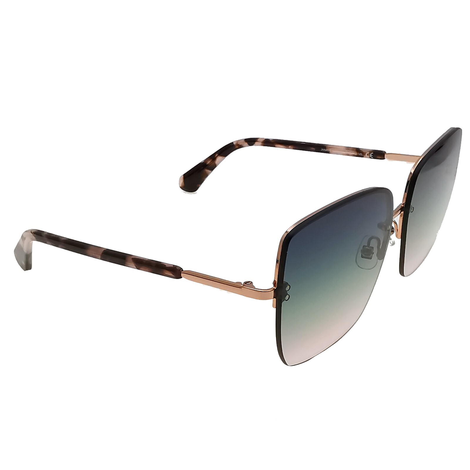 Kate Spade Sunglasses JANAY/S HT8JP Rose Gold w Rimless Gradient Blue