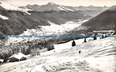 R123219 Blick von der Strela Alp auf Schatzalp und Davos. Otto Furter