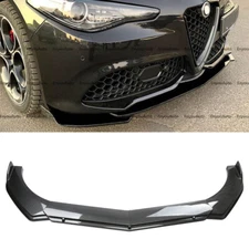 For Alfa Romeo Stelvio Front Bumper Lip Spoiler Splitter Carbon Fiber