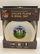 NFL Seattle Seahawks Child's Plate And Bowl Set NFL kids Officially Licensed