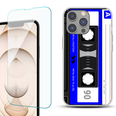 For iPhone 14,14 Pro,14 Plus,14 Pro Max Phone Case, Tempered Glass L5