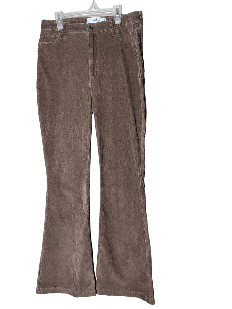 Brown Wide Leg Jeans Hollister Hollister Ultra High Rise Brown