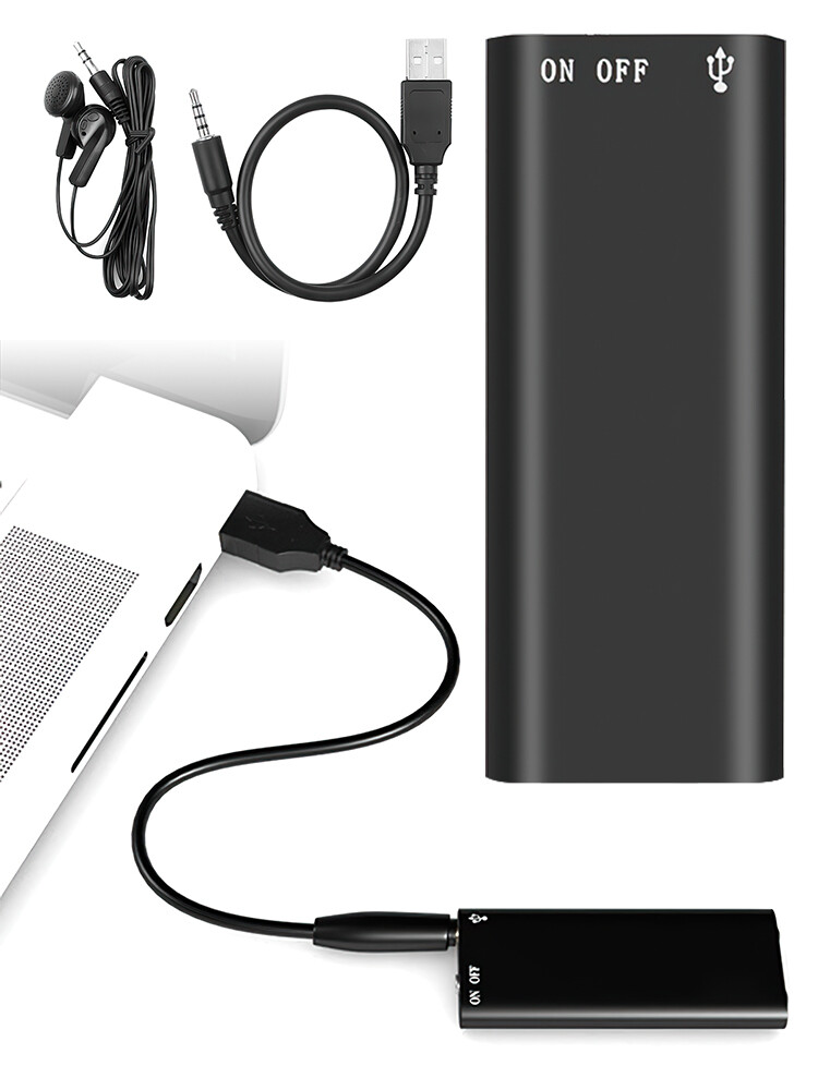 96Hrs Mini Spy Voice Activated Recorder Audio Sound Record Device 8GB