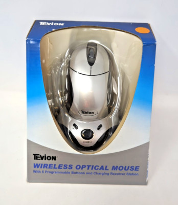 Tevion M26WC Rechargeable 5 Buttons Wireless Optical Mouse w/ Charging Receiver