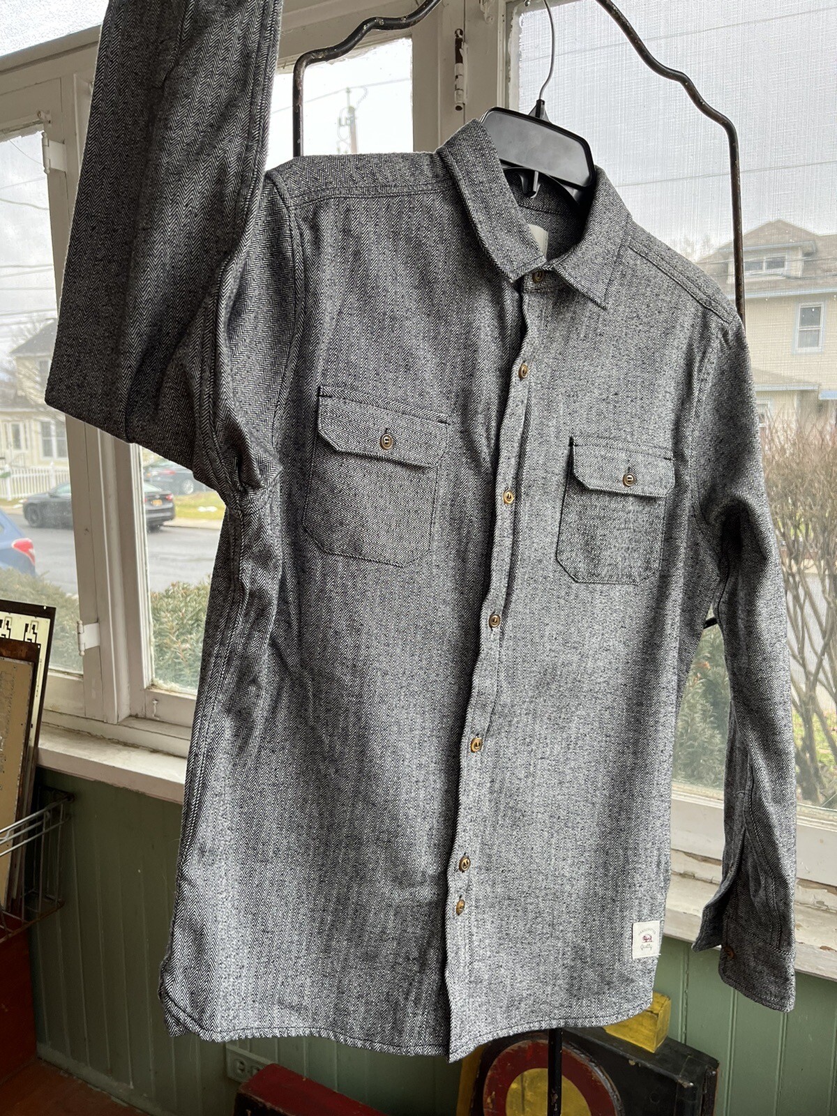 BellField Button Down Zig Zag Geometric Striped - image 16