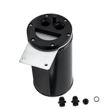Aluminum Recovery Tank Open Loop 8 in Tall 4 in Diameter 10 AN,