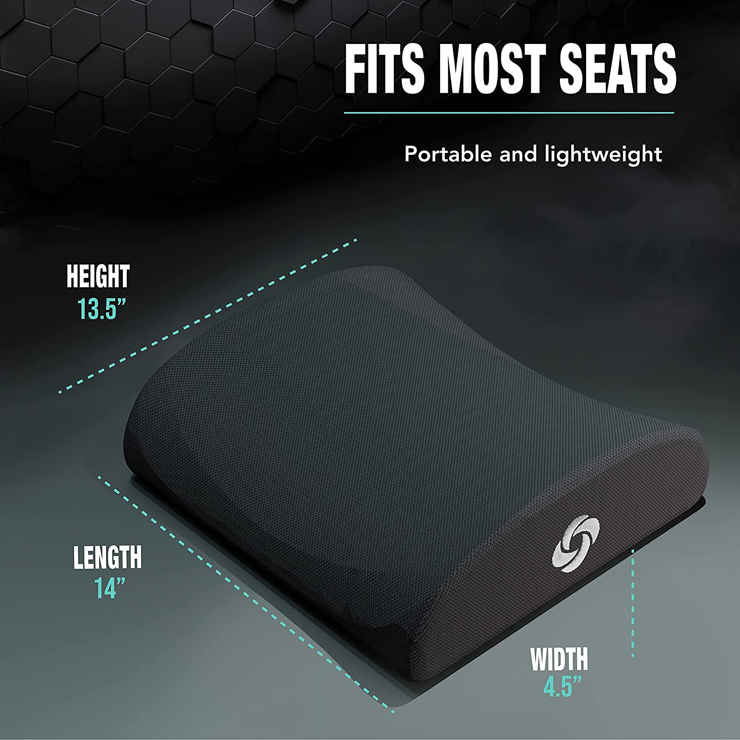Lower Back Lumbar Support Pillow Cushion Memory Foam Car Seat Pain Relief Chair