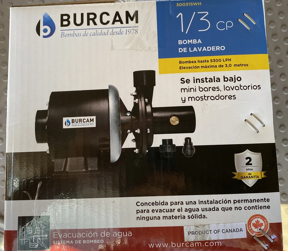 Bomba manual para bañera de lavandería de 1/3 caballos de fuerza (esta no es una bomba automática) Foto 3 de 4