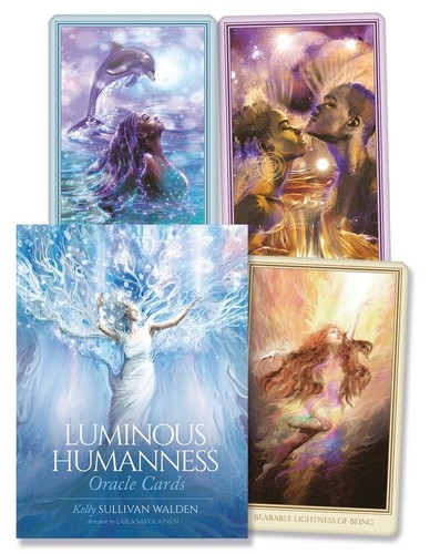 LEUCHTENDES MENSCHLICHKEITSORAKEL Set Kartendeck Karten Buch Magie Magie Tarot Boxed Set