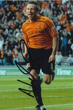 HULL CITY HAND SIGNED NICK BARMBY 6X4 PHOTO.