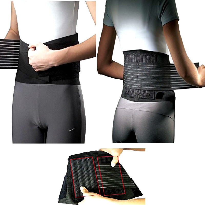 Fascia Lombare tutore elastico con stecche di rinforzo per dolori muscolari