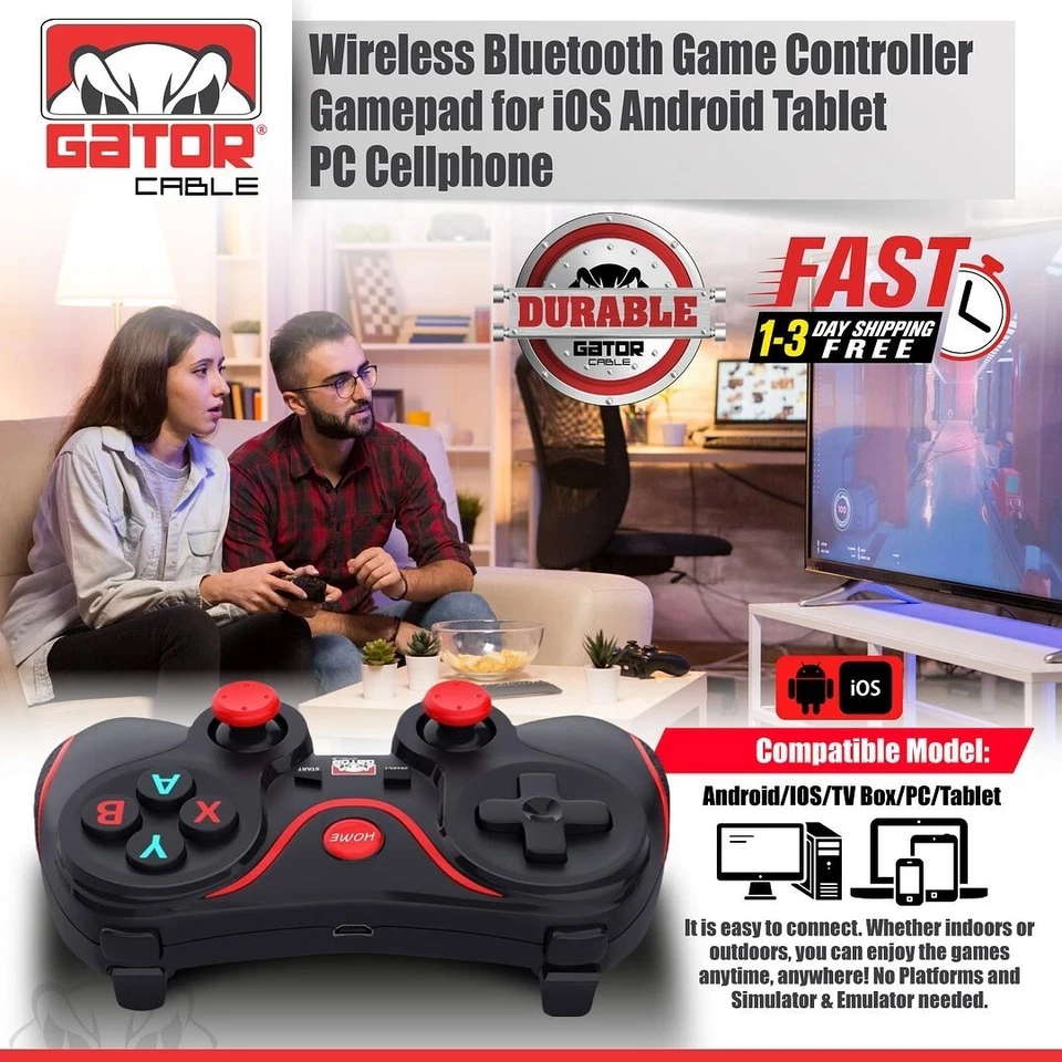 Wireless Bluetooth Game Controller Game Pad For Android iPhone PC Phone 2-Pack - Image 2 of 4