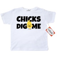Inktastic Chicks Dig Me With Bow Tie Toddler T-shirt Easter Kids Chick Cute Gift Inktastic Chicks Dig Me With Bow Tie Toddler T-shirt Easter Kids Chick Cute Gift