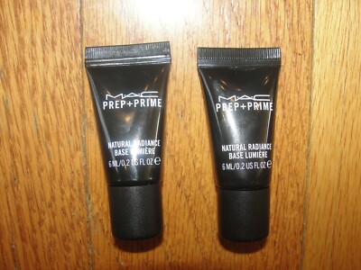 2 x MAC M.A.C Prep+Prime Natural Radiance  6ml / 0.2 fl oz NEW