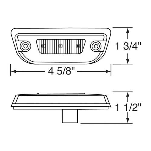 5pc/Set Amber Lens LED Roof Clearance Marker Lights For Kenworth T680 T770 T880 - Picture 7 of 12