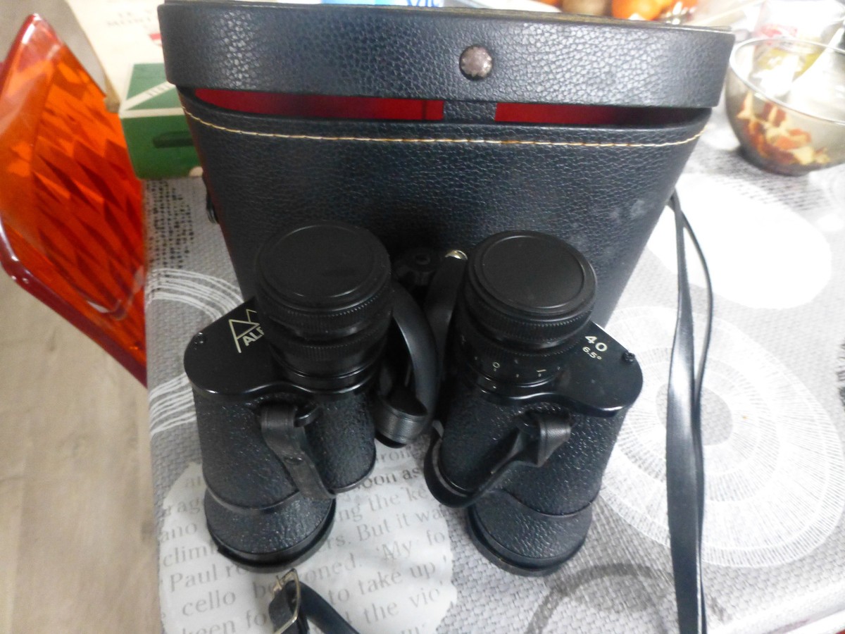 Ancienne Paire De Jumelles Optica Mont Blanc 8x40 – Fabriquées En France, Avec étui