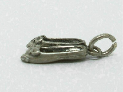 Charme Argent Sterling Vintage - Chaussure De Danse Femme 4.5g - Occasion - France