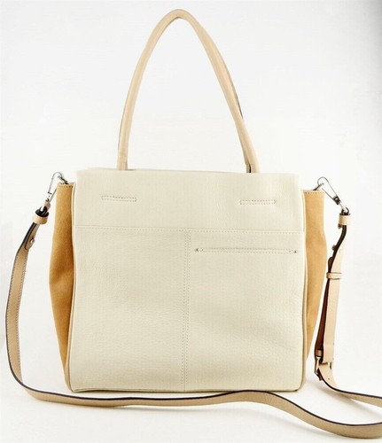 $248 SANCTUARY Handbags Collection Neutral Combo Leather HERO Tote Leather BAG - Picture 2 of 3