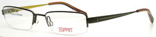 ESPRIT ET9285 547 Green Mens Rectangle Half Rim Eyeglasses 49-18-140 B:24