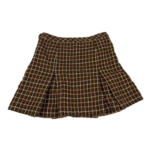 Ann Taylor Loft Pleated Plaid Skirt - 100% Wool w/Lining, Women’s Size 4 - Picture 2 of 6