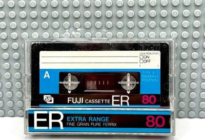 FUJI   ER  80   1980  JAPAN   TYPE I   BLANK CASSETTE TAPE (1)  (USED)