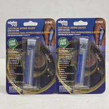 2 - Alpha Fry AM51945 0.50 Oz Lead Free Rosin Core Silver Bearing Solder .62" D