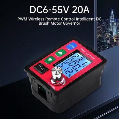 DC6-55V 20A PWM   Remote Intelligent DC Brush Motor Speed Controller #lk
