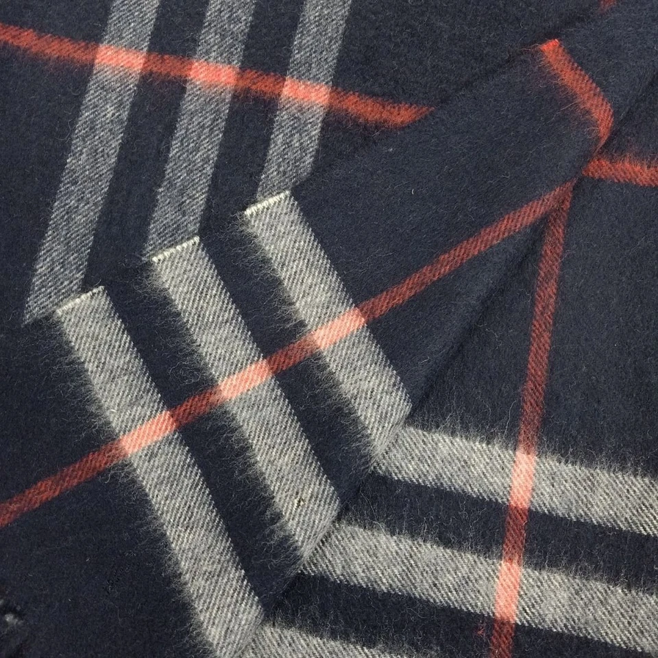 Winter Unisex 100% Cashmere Plaid Scotland Made Solid Striped Scarves Wool Scarf - Image 4 of 4