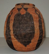 Vtg Botswanan Bayei African Basket Abstract Modernist/Primitive Pictorial Art