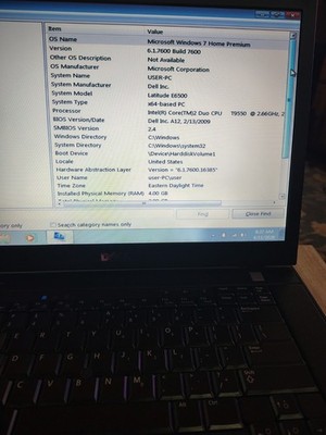 Dell Latitude E6500 Laptop Windows 7 4GB RAM 256GB SSD NVIDIA GPU Clean SEE DESC