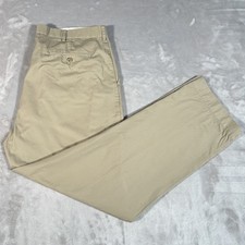 VTG Polo Ralph Lauren Pants Mens 38x30 Beige Andrew Pant Classic Chino Pleated