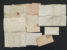1860s-90s antique BALLOCH SAFFORD washington dc family letters Freedmen Bureau 