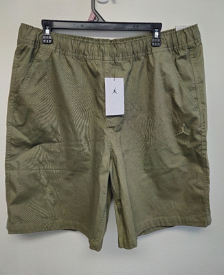 NEW Jordan Essentials Woven Shorts Olive (Medium Green) HF9335-222 XL