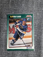 1991 Score Murray Baron #66T St. Louis Blues Hockey Card NHL Defenseman