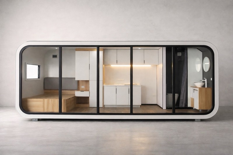 Fully Assembled Modern Prefab Tiny Home ADU Studio 138 Sq Ft Backyard House - thumbnail 9