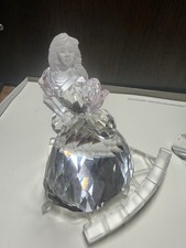 Swarovski Crystal #255108 Cinderella Figurine with Box - Arm Has Came Unglued ￼