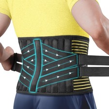 Plus Size 4XL/5XL Back Brace with 7 Bionic Metal Stays - Strong Support More ...