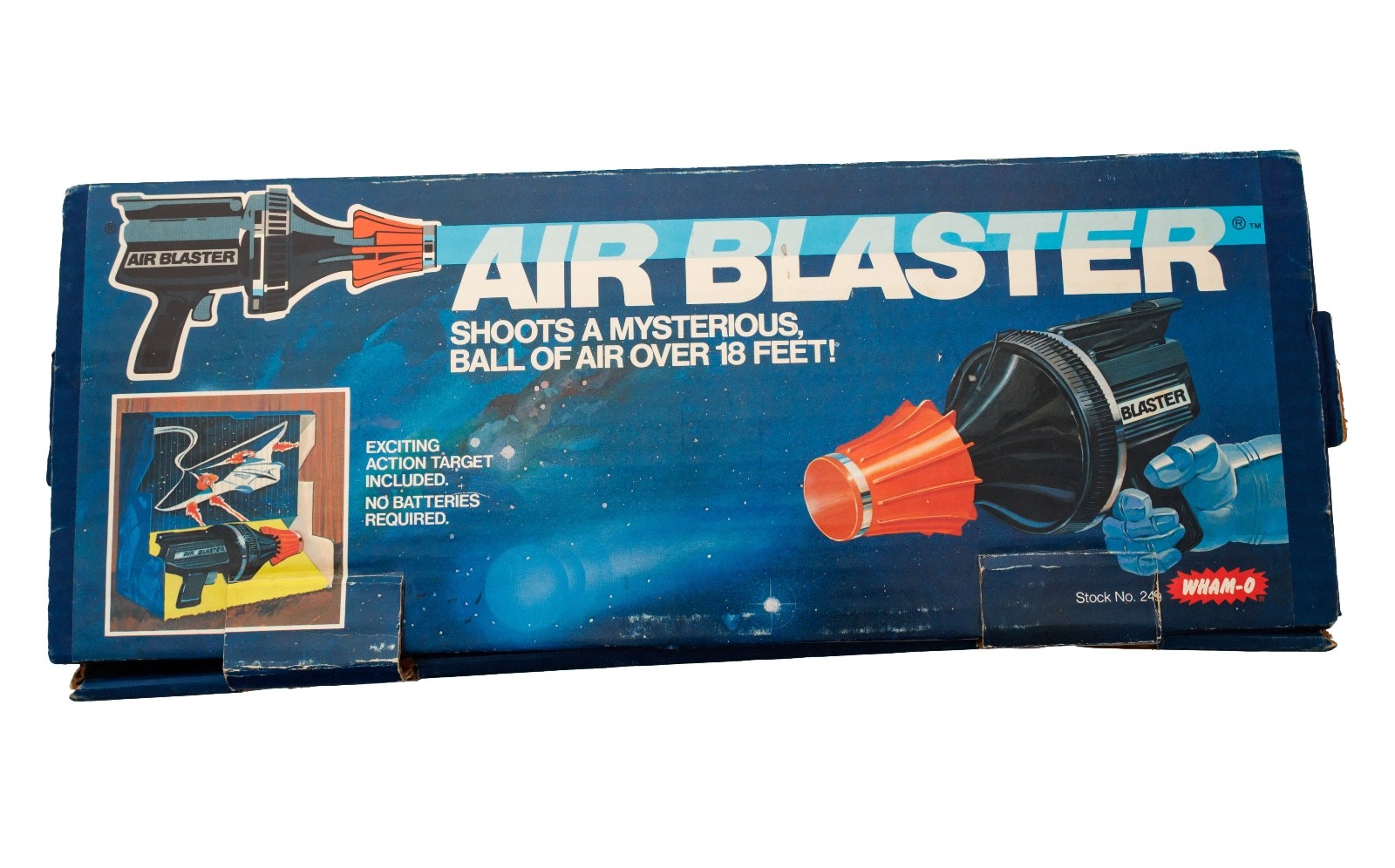 Vintage Wham-O Air Blaster Toy with Target Original Box 1978 Tested Working