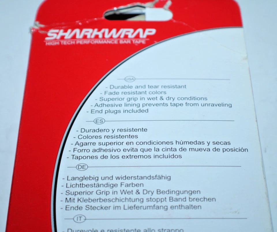 Sharkwrap RavX Blue Handlebar Bar Tape Bike Wrap Road Touring Free USA Shipper:) - Image 4 of 4