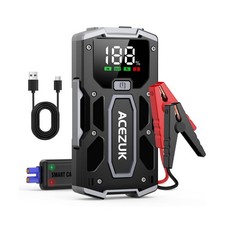 Car Jump Starter,12V 8-in-1 Jump Starter Battery Pack 6000A, Up to 7.0L Gas ...