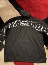 ECKO UNLTD. Felpa nera con cappuccio stampa eccezionale sul retro. Taglia XL nuovo/etichetta 39,50€