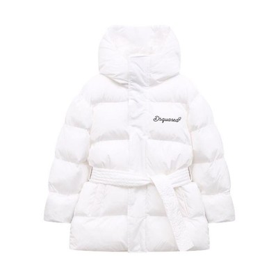Dsquared2 Giubbino trapuntato verde con cappuccio DQ1090-D00BN main image 1