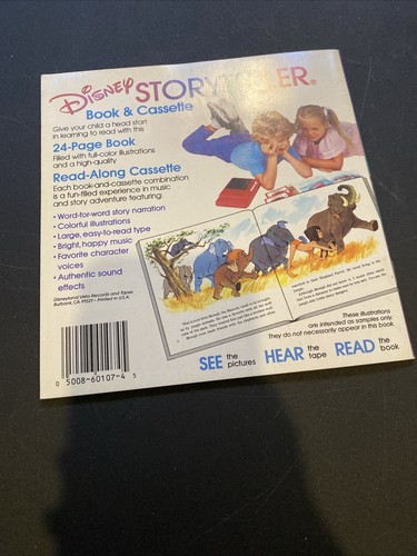 Vintage Disney Storyteller CINDERELLA Paperback BOOK ONLY NO CASSETTE TAPE - Picture 2 of 2