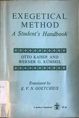 Exegetical Method A Students H - VERY GOOD