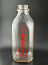 Vintage Johnstown Sanitary Dairy Co. Cup-O-Graph Milk Bottle  ~  Pennsylvania
