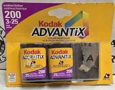 New Expired 09/2003 Kodak Advantix 200 2-Pack Film Rolls Color 35mm 25 Exp. A1