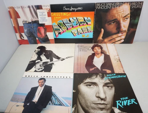 Bruce Springsteen Lot of 7 LP Records Vinyl Albums Collection