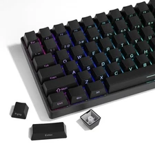 XVX PBT Keycaps - Side Print Keycap Set, Double Shot Shine Through Custom Key...