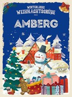 Holzschild 40X30 Cm WeihnachtsgrüßE Aus Amberg Deko Geschenk Holz Schild