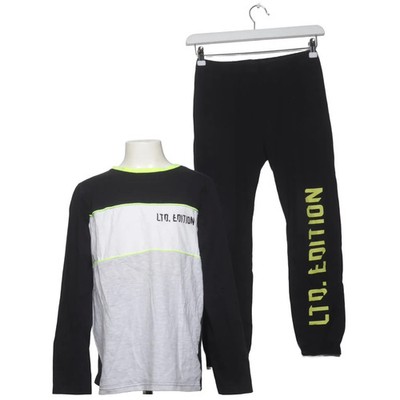 Primark, Pyjama, Größe: 152, Baumwolle/Elasthan, Schwarz/Grau/Mehrfarbig #TR8